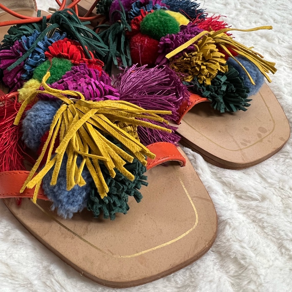 Zara pom-pom sandals - Picture 7 of 10